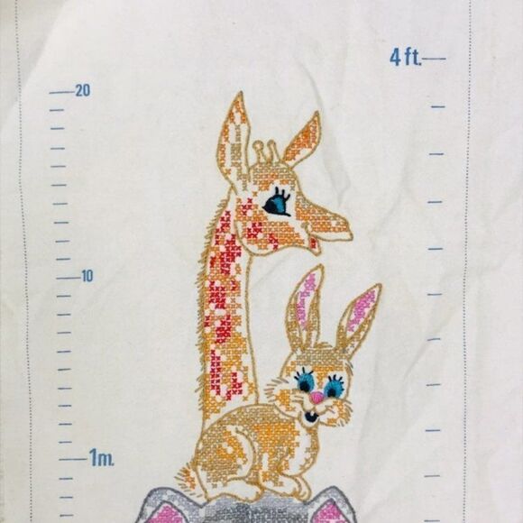 Growth Chart Unfinished Embroidery Vintage - Picture 6 of 7